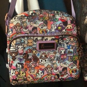 Tokidoki Strap Bag Rose Gold Lavender Like New
